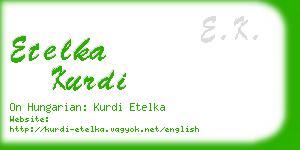 etelka kurdi business card